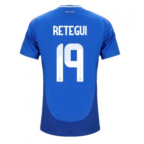 Italien Mateo Retegui #19 Replika Hjemmebanetrøje EM 2024 Kortærmet